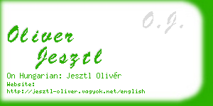 oliver jesztl business card